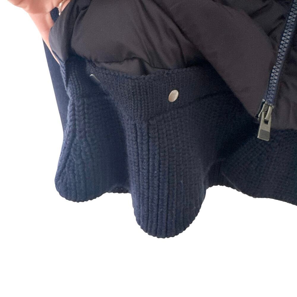 KJUS Ramona Insulation Jacket Knit Merino Wool Sweater Navy Blue Size 36 Small - Picture 8 of 14